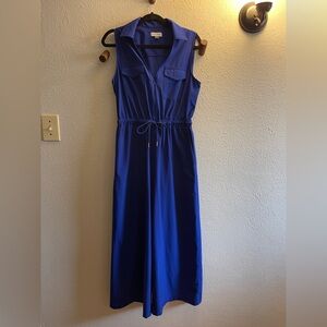 Calvin Klein Royal Blue Sleeveless Jumpsuit